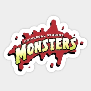 Universal Monsters Retro Logo Sticker